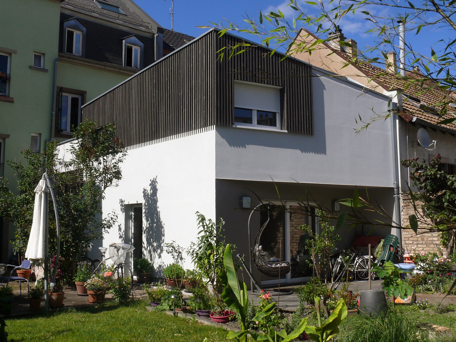 Extension d'une maison, rue de la Ziegelau